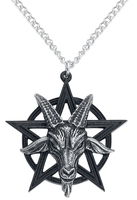 Alchemy Gothic - Baphomet Pendant - Halsketting - Mannen - zwart zilverkleurig