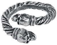 Alchemy Gothic - Battle Ring - Ring - Vrouwen - zilverkleurig