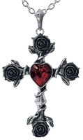 Alchemy Gothic - Black Rosifix - Halsketting - Vrouwen - zilverkleurig