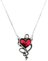 Alchemy Gothic - Devil Heart - Halsketting - Vrouwen - zilverkleurig
