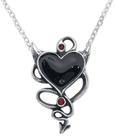Alchemy Gothic - Devil Heart - Halsketting - Vrouwen - zilverkleurig