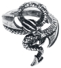 Alchemy Gothic - Dragons Lure - Ring - Vrouwen - zilverkleurig