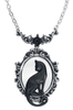 Alchemy Gothic - Feline Felicity - Halsketting - Vrouwen - zilverkleurig