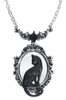 Alchemy Gothic - Feline Felicity - Halsketting - Vrouwen - zilverkleurig