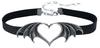 Alchemy Gothic - Nocte Amor - Choker - Vrouwen - zwart zilverkleurig
