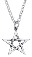 Alchemy Gothic - Pentagram - Halsketting - Unisex - zilverkleurig