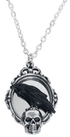 Alchemy Gothic - Reflections of Poe Pendant - Halsketting - Vrouwen - zwart zilverkleurig