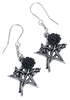 Alchemy Gothic - Ruah Vered Droppers - Oorbel - Vrouwen - zwart zilverkleurig