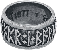 Alchemy Gothic - Schriftzeichen - Ring - Mannen - zilverkleurig