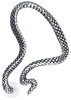 Alchemy Gothic - Serpentine Ear Wrap - Ear Stud - Vrouwen - zilverkleurig