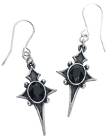 Alchemy Gothic - Star Earrings - Oorbel - Vrouwen - zilverkleurig