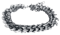 Alchemy Gothic - Vertebrae - Armband - Mannen - zilverkleurig