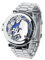 Alice in Wonderland - Alice and Cheshire Cat - Polshorloges - Vrouwen - zilverkleurig