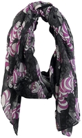 Alice in Wonderland - Cheshire Cat - Sjaal - Vrouwen - zwart lila