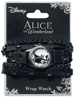 Alice in Wonderland - Flower Alice - Polshorloges - Vrouwen - zwart