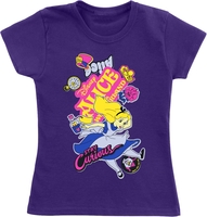 Alice in Wonderland - Kids - Alice Stickers - T-shirt - Vrouwen - lila