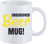Alkohol & Party - Undercover Beer - Kop - Unisex - wit