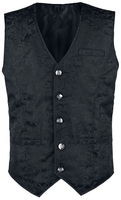 Altana Industries - Brocade Vest - Vest - Mannen - zwart