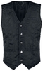Altana Industries - Brocade Vest - Vest - Mannen - zwart