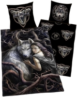 Anne Stokes - Wolf - Beddengoed - Unisex - multicolor
