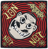 Anthrax - Not man mask - Bandana - Bandana - Unisex - zwart rood geel