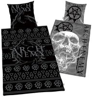 Arch Enemy - Skull - Beddengoed - Unisex - zwart grijs