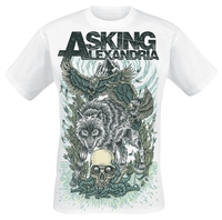 Asking Alexandria - Winter Wolf - T-shirt - Mannen - wit