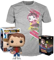 Back To The Future - Marty with Hoverboard - POP! & Tee - Funko Pop! - Mannen - multicolor