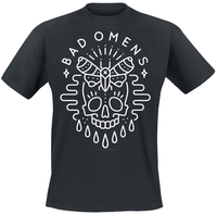 Bad Omens - Skull Moth - T-shirt - Mannen - zwart