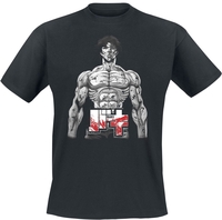 Baki - S2 Sketched Panel - T-shirt - Mannen - zwart