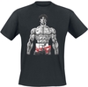 Baki - S2 Sketched Panel - T-shirt - Mannen - zwart