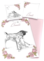 Bambi - - Beddengoed - Unisex - roze wit