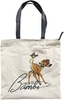 Bambi - - Katoenen tas - Vrouwen - wit zwart