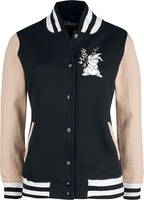Bambi - Klopfer - Collegejas - Vrouwen - zwart roze