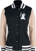 Bambi - Klopfer - Collegejas - Vrouwen - zwart roze