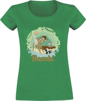 Bambi - Papercut - T-shirt - Vrouwen - groen