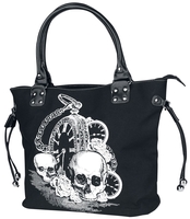 Banned - Back In Black - Handtas - Vrouwen - zwart