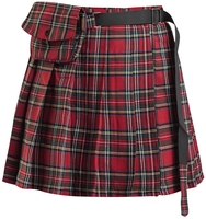 Banned - Check It Out Kilt - Korte rok - Vrouwen - rood