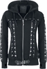 Banned - Corset Hoodie - Vest met capuchon - Vrouwen - zwart