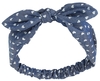 Banned - Heart Bow - Haarband - Vrouwen - blauw wit