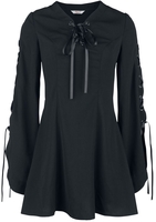 Banned - Jezebel Tie Dress - Korte jurk - Vrouwen - zwart