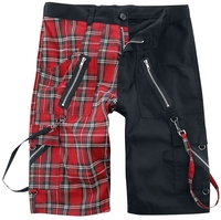 Banned - Ledgend Short - Korte broek - Mannen - zwart rood