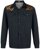 Banned - Leo Panel - Longsleeve - Mannen - zwart luipaard
