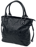 Banned - Musette Emboss - Handtas - Vrouwen - zwart