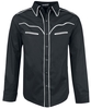Banned - Plain Trim - Longsleeve - Mannen - zwart wit