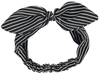 Banned - Striped Bow - Haarband - Vrouwen - zwart wit
