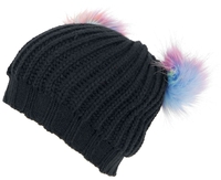 Banned - Sukie Hat - Beanie - Vrouwen - zwart multicolour