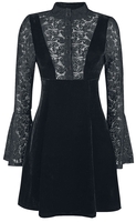 Banned - Velvet and Lace - Korte jurk - Vrouwen - zwart