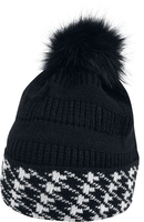 Banned Retro - Winter Romance Hat - Beanie - Vrouwen - zwart wit