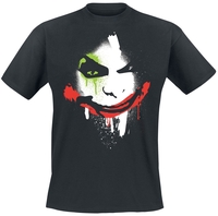Batman - Arkham City Halloween Joker Face - T-shirt - Mannen - zwart